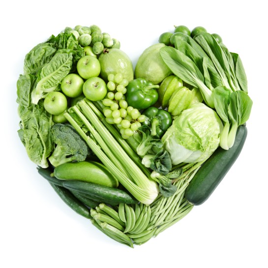 Alkaline green vegetables 
